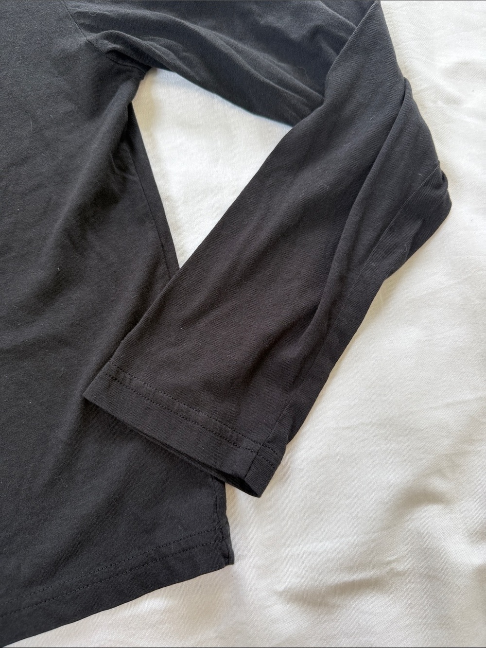 Quince Black Long-Sleeve Crewneck Tee for women - Picture 3 of 5